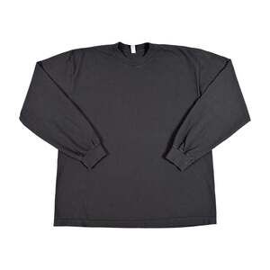 Los Angeles Apparel Black Blank 100% Cotton Long Sleeve Tshirt Size XL